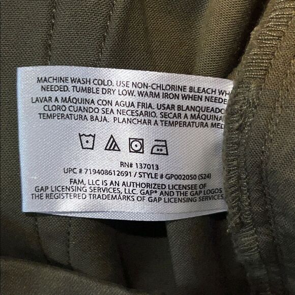 GAP Olive Green Relaxed Fit Classic Twill Pant - 14 NWT - Picture 10 of 10